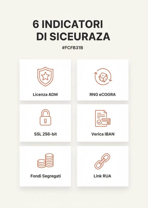 Icone di sicurezza e bonifico bancario su uno schermo di casinò online, a simboleggiare transazioni protette.